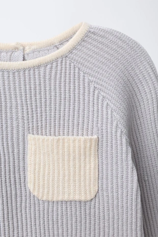 Джемпер с контрастной отделкой- Заказать в России