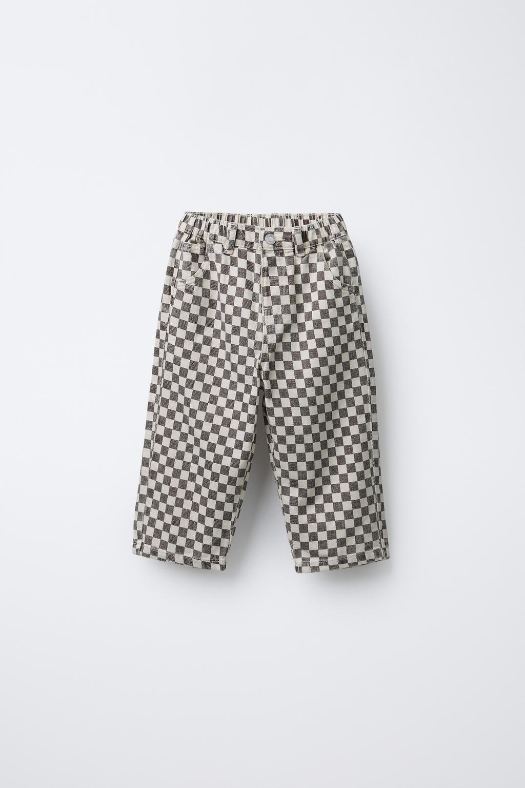 БРЮКИ BAGGY ИЗ ТВИЛА В ШАХМАТНУЮ КЛЕТКУ