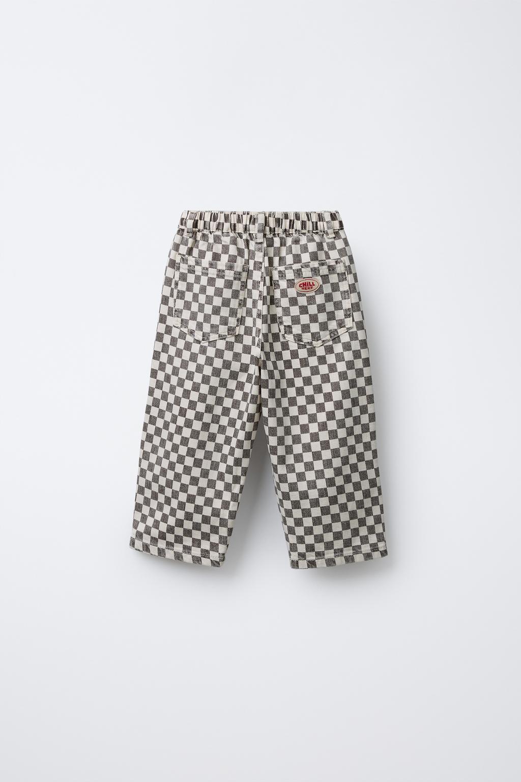 БРЮКИ BAGGY ИЗ ТВИЛА В ШАХМАТНУЮ КЛЕТКУ