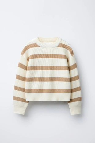 Трикотажный джемпер в полоску- Заказать в России