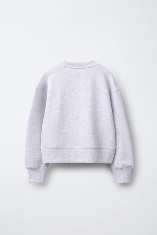 Grey marl | 0257/705/812 - Zara Базовая толстовка для бега