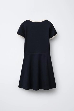 Платье в рубчик с текстом- Заказать в России