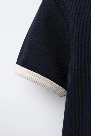 Платье в рубчик с текстом- Заказать в России