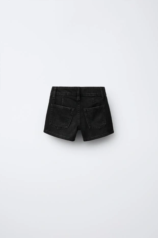 Купить Zara Джинсовая юбка-шорты со складками