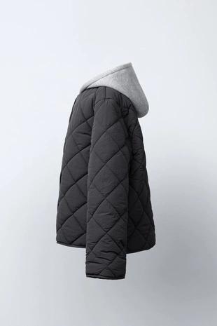 Стеганая куртка, толстовка с капюшоном- Заказать в России