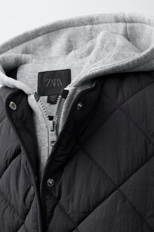 Стеганая куртка, толстовка с капюшоном- Заказать в России