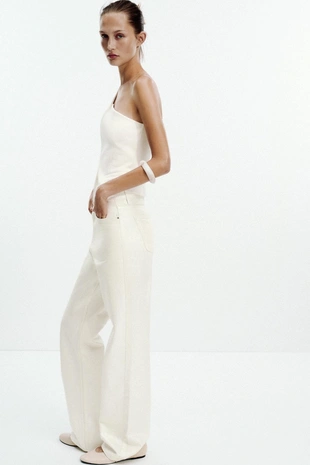 Асимметричный топ-жилет из интерлока- Заказать в России