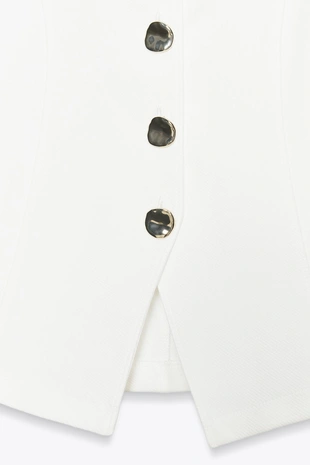 Топ-жилет с пуговицами- Заказать в России