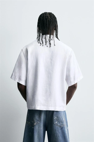 Рубашка RELAXED FIT из 100% конопли- Заказать в России