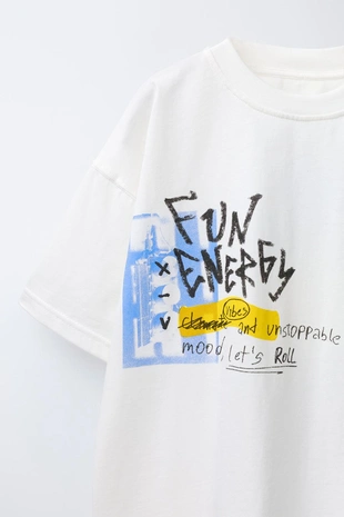 Футболка с принтом граффити- Заказать в России