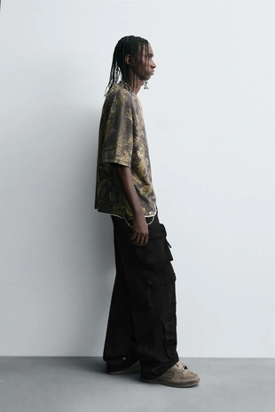 Толстовка с абстрактным принтом- Заказать в России