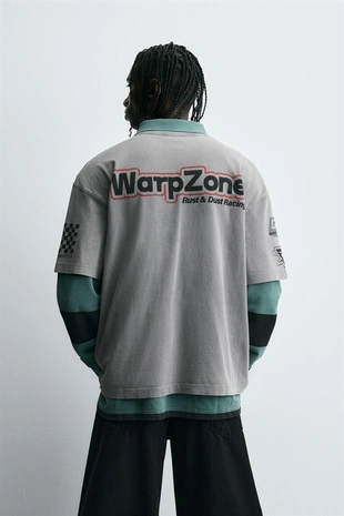 Футболка с мотоциклетным принтом- Заказать в России