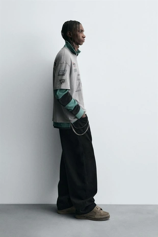 Футболка с мотоциклетным принтом- Заказать в России