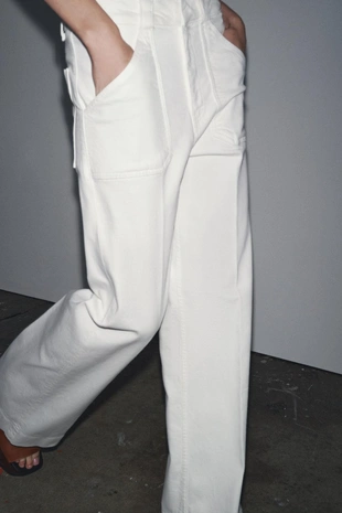 Джинсы максимальной длины с высокой посадкой — ZW COLLECTION- Заказать в России