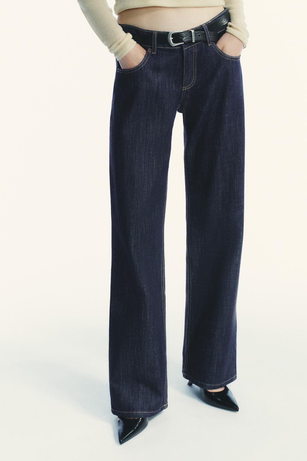 ДЖИНСЫ TRF WIDE LEG С НИЗКОЙ ПОСАДКОЙ