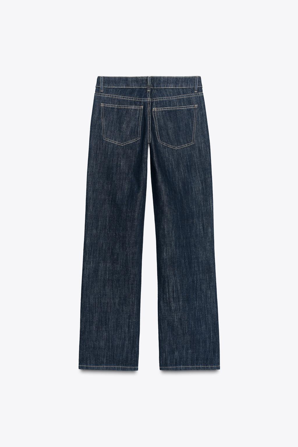 ДЖИНСЫ TRF WIDE LEG С НИЗКОЙ ПОСАДКОЙ