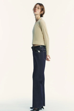 Джинсы TRF WIDE LEG с низкой посадкой- Заказать в России