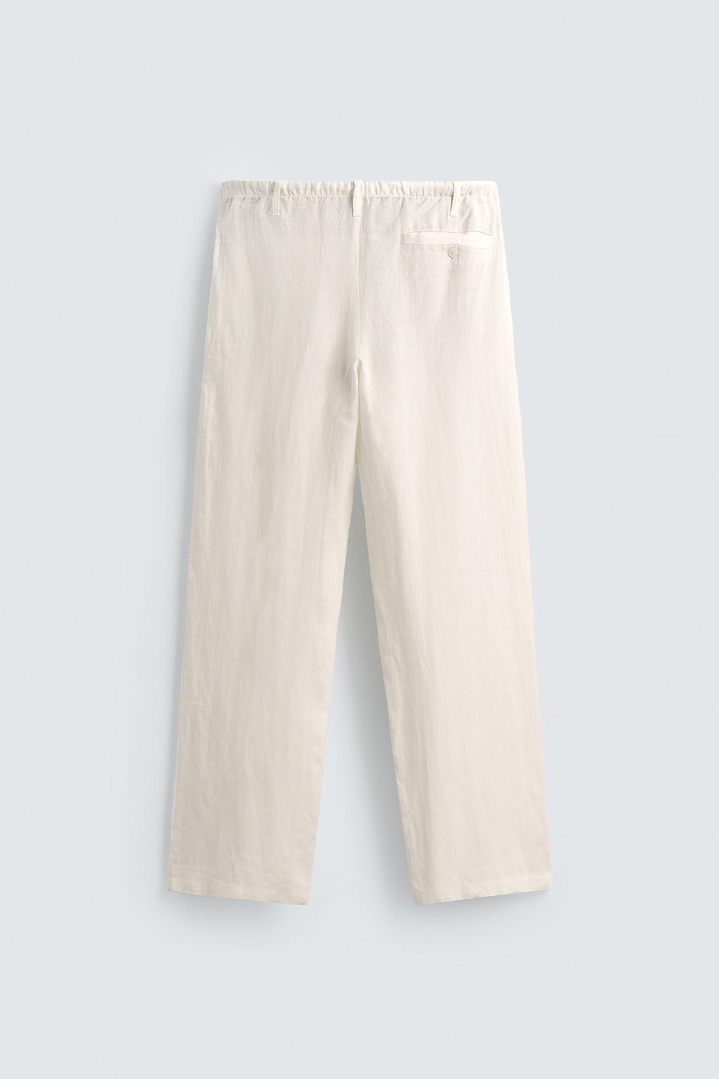 БРЮКИ RELAXED FIT ИЗ 100% ЛЬНА