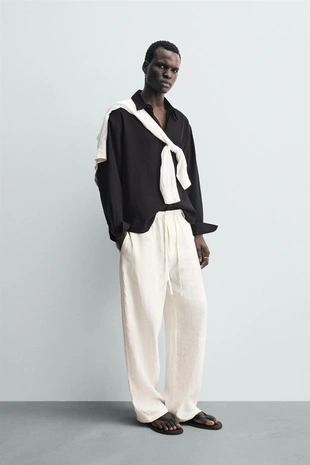 Брюки RELAXED FIT из 100% льна