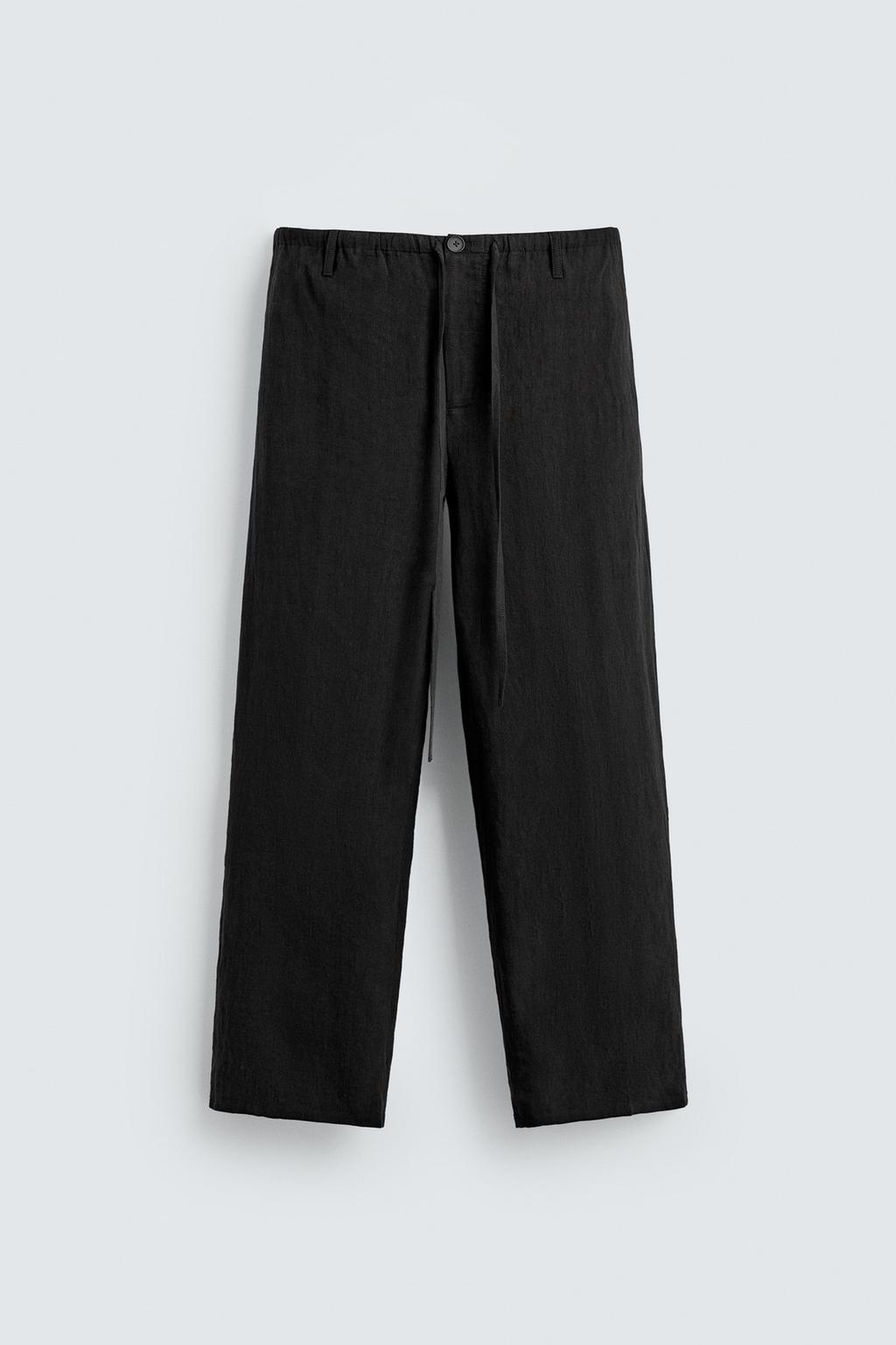БРЮКИ RELAXED FIT ИЗ 100% ЛЬНА