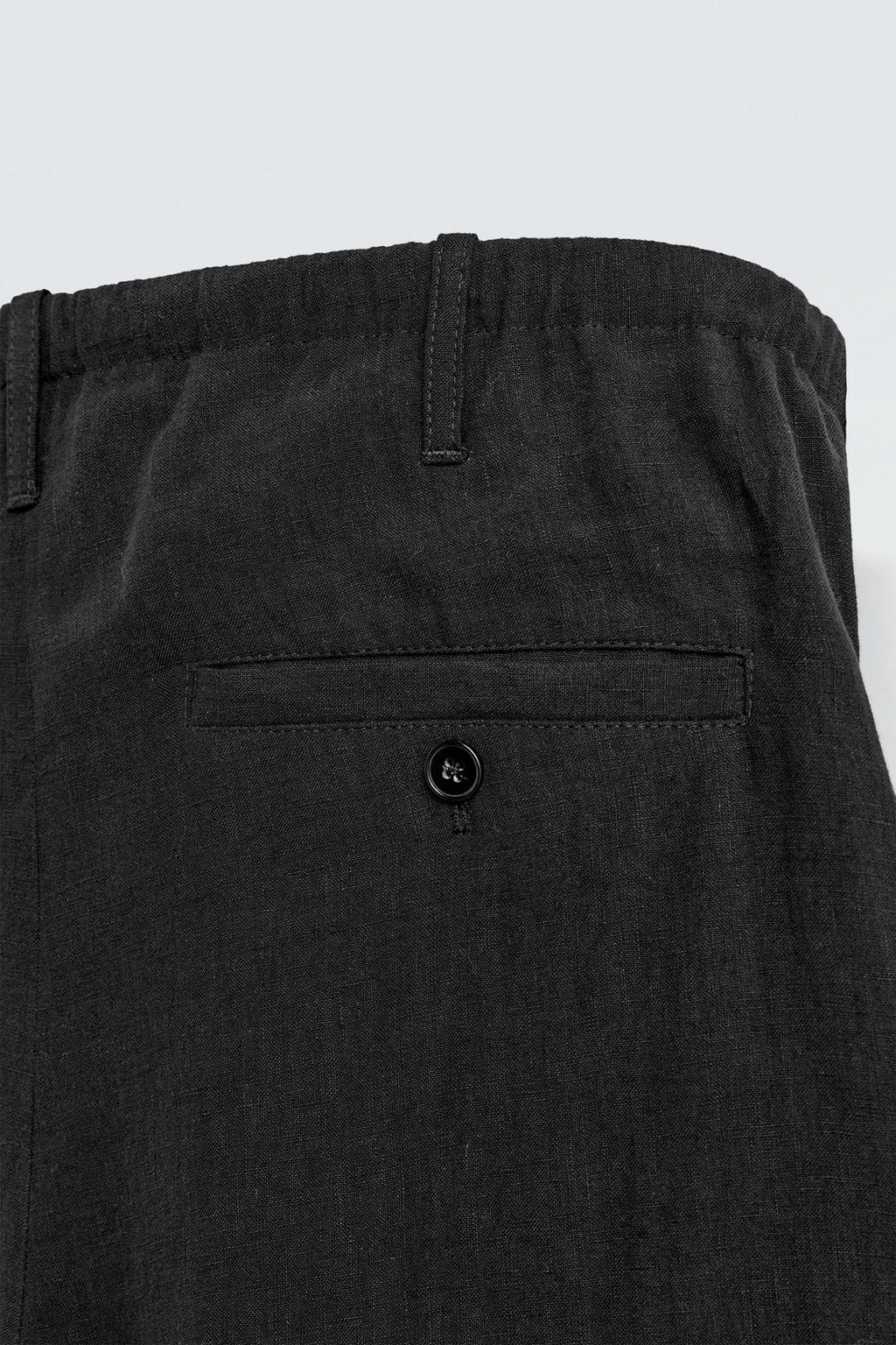 БРЮКИ RELAXED FIT ИЗ 100% ЛЬНА