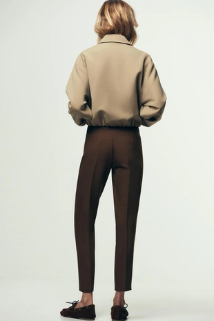 Брюки с высокой посадкой- Заказать в России