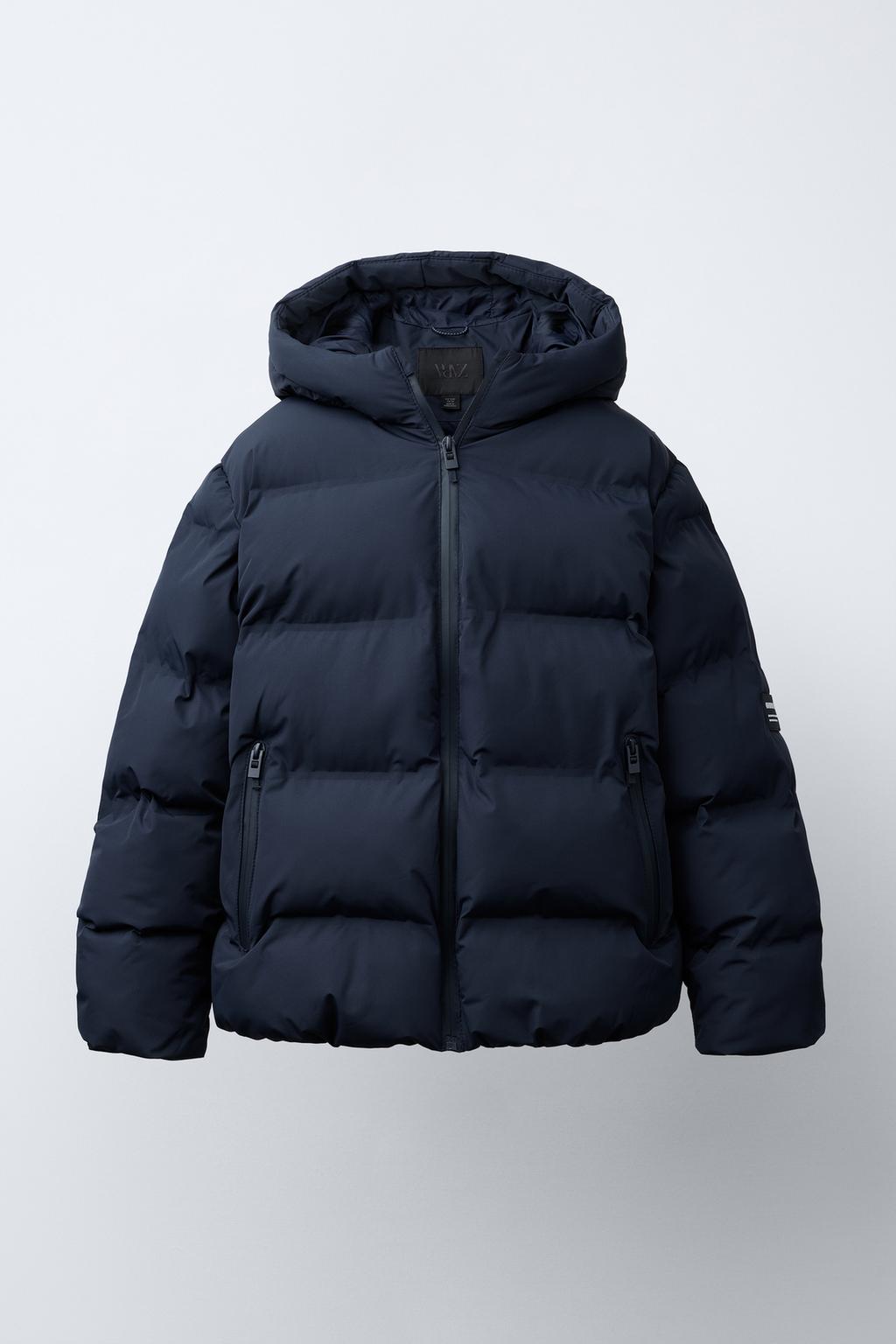 СТЕГАНОЕ ПАЛЬТО С НАШИВКОЙ WATER REPELLENT