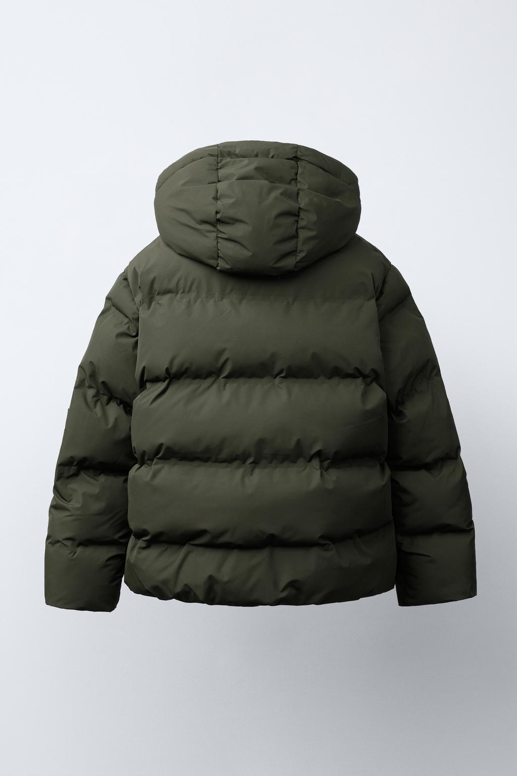 СТЕГАНОЕ ПАЛЬТО С НАШИВКОЙ WATER REPELLENT