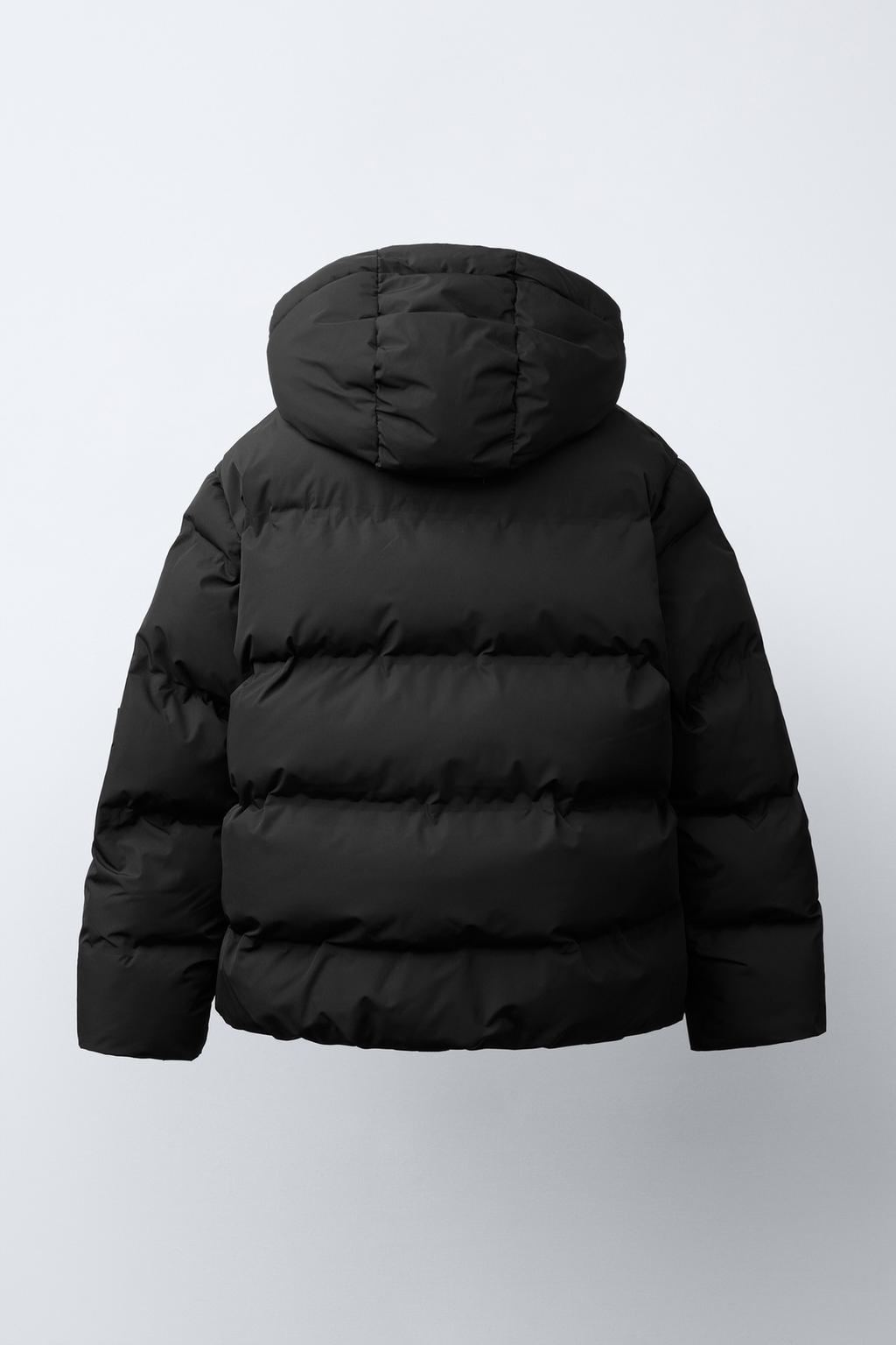 СТЕГАНОЕ ПАЛЬТО С НАШИВКОЙ WATER REPELLENT