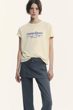 Брюки-юбка в тонкую полоску- Заказать в России