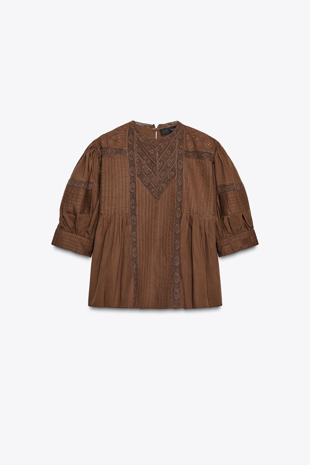 БЛУЗА С КРУЖЕВОМ — ZW COLLECTION