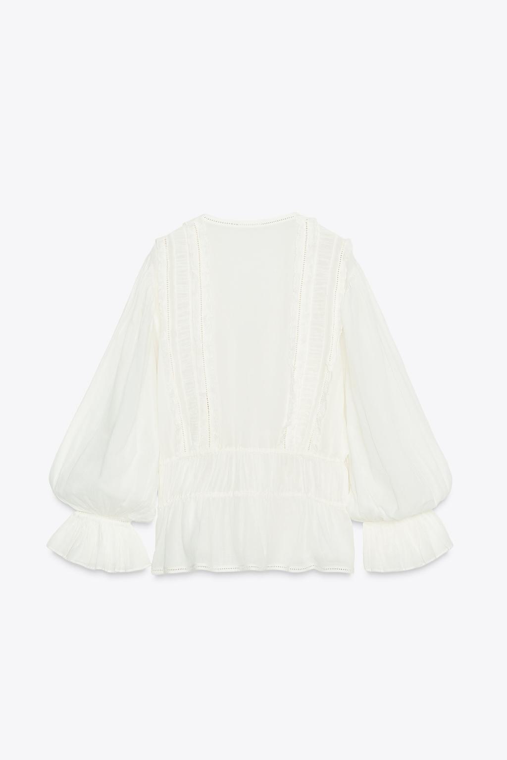 РОМАНТИЧНАЯ РУБАШКА С КРУЖЕВОМ ZW COLLECTION