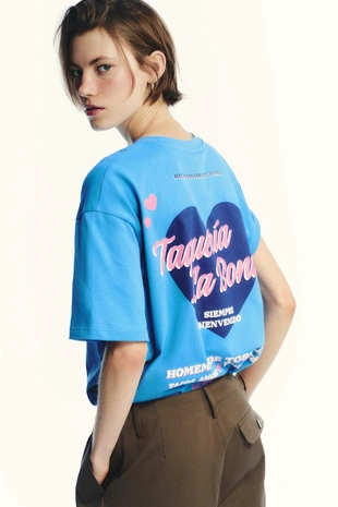 Футболка с текстовым принтом- Заказать в России