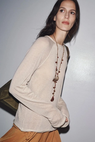 Футболка с длинными рукавами и шерстью- Заказать в России