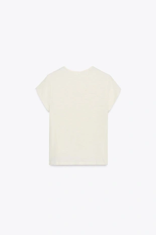 Футболка в стиле рустик с короткими рукавами- Заказать в России