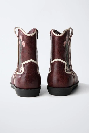 Вышитые сапоги в ковбойском стиле- Заказать в России