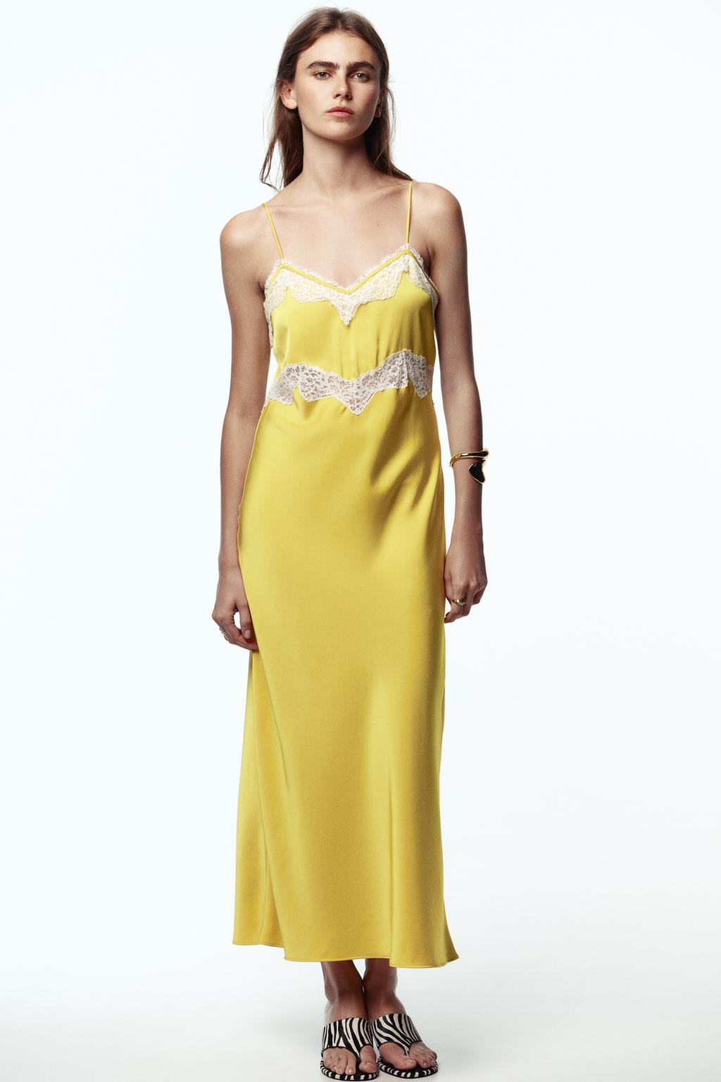 Vestido midi satinado