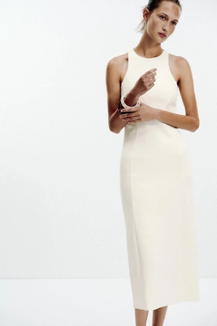 Платье-халтер из интерлока- Заказать в России