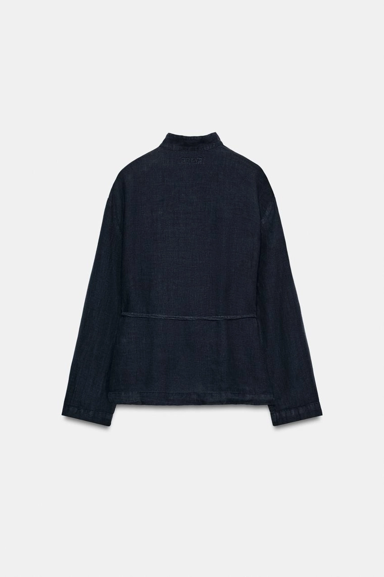 Блузка с запахом из 100% льна Zara «ZW»