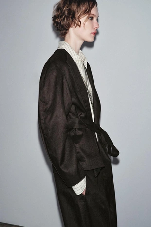 Кимоно из льна с поясом — ZW COLLECTION- Заказать в России