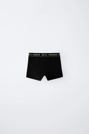 6-14 лет/набор из трех трусов-боксеров с текстом- Заказать в России