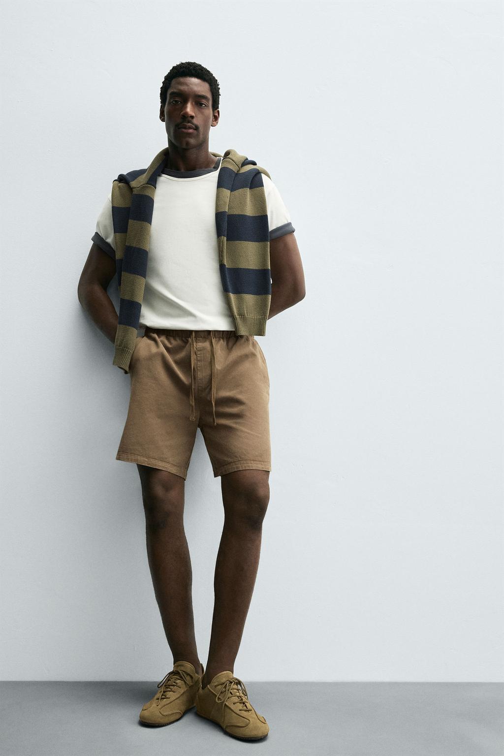 ШОРТЫ RELAXED FIT ИЗ ЛИОЦЕЛЛА И ХЛОПКА