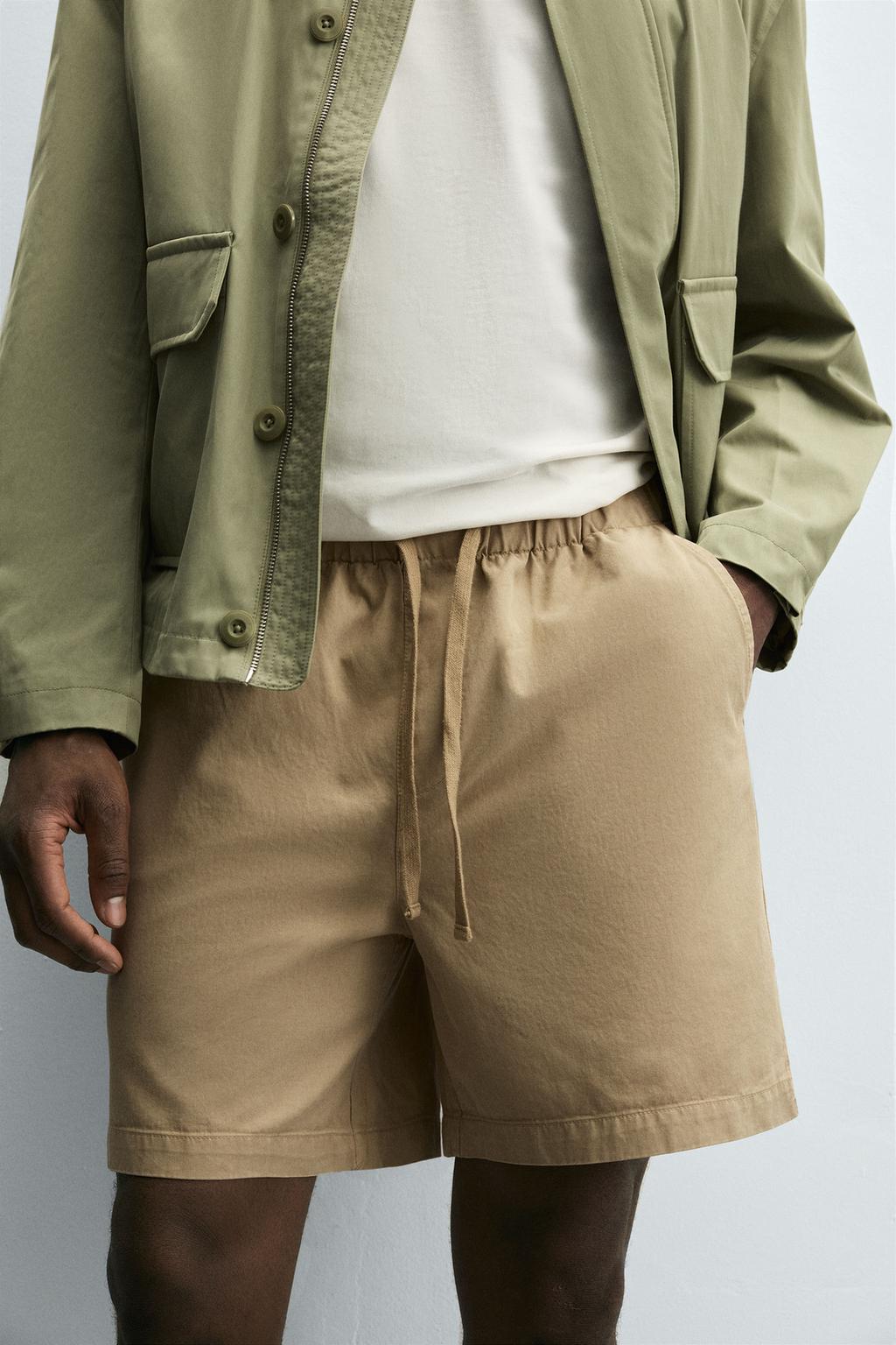 ШОРТЫ RELAXED FIT ИЗ ЛИОЦЕЛЛА И ХЛОПКА