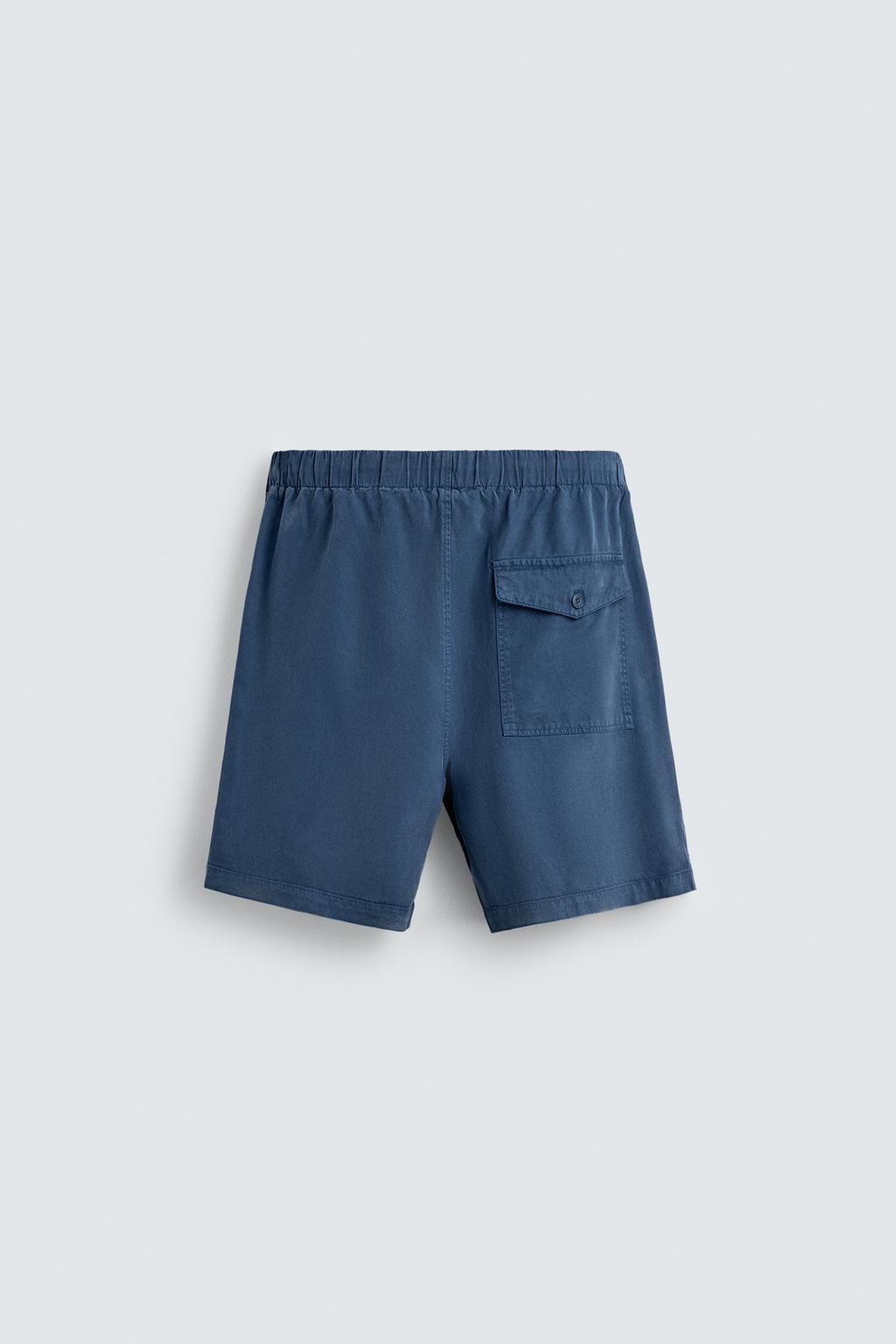 ШОРТЫ RELAXED FIT ИЗ ЛИОЦЕЛЛА И ХЛОПКА