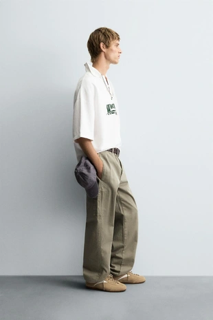 Поло с вышивкой свободного кроя- Заказать в России