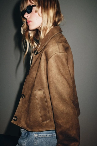 Куртка из искусственной замши- Заказать в России