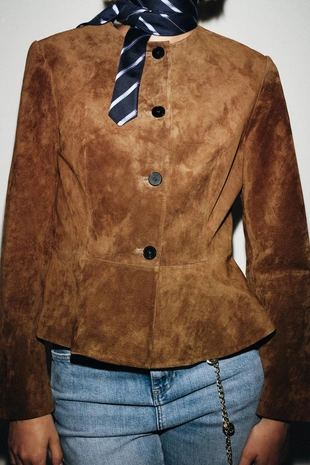 Куртка из 100% кожи- Заказать в России