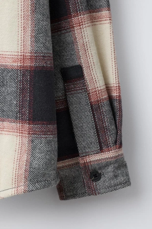 Куртка-рубашка в клетку- Заказать в России