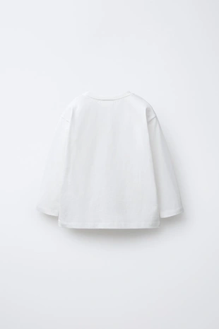 Футболка с анималистическим принтом и бантиком- Заказать в России