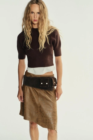 Джемпер в рубчик- Заказать в России